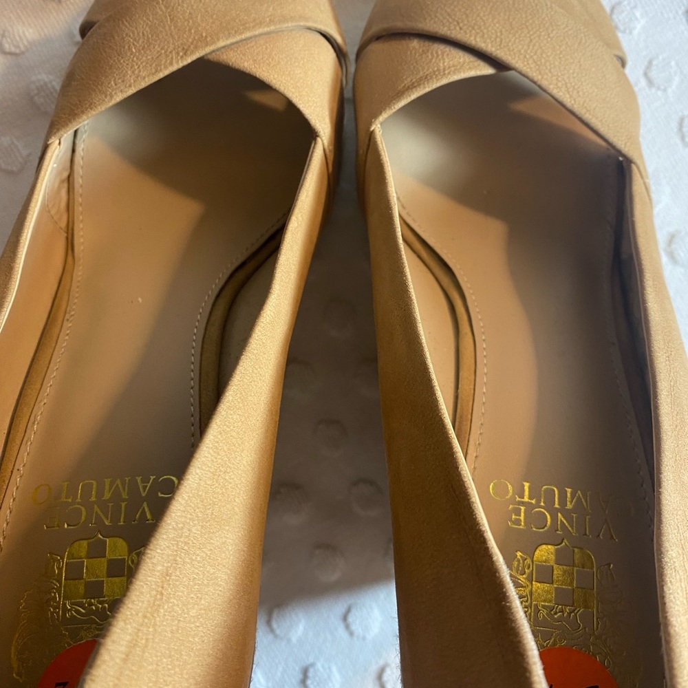 VINCE CAMUTO Womens Taryn Nubuck Jute Peeptoe Wedge - Picture 15 of 16